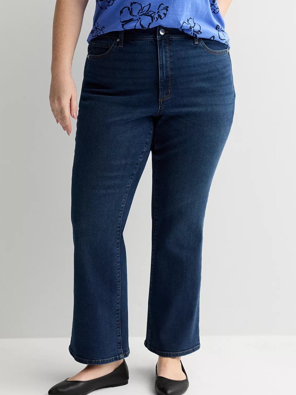 Sonoma Petite Dark Blue Bootcut Jeans